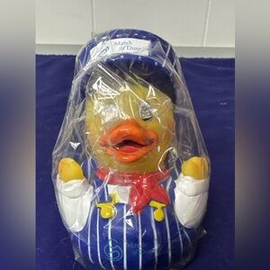 Train Conductor Duck, March Of Dimes, New In Bag, 4"